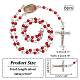 Collana di perle di rosario acrilico NJEW-PH01475-2
