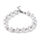 Bracelet de perles rondes en plastique BJEW-F463-02P-1