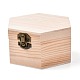 Boîtes de rangement en bois OBOX-WH0004-06-4