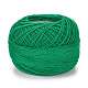 21s/2 8# 綿かぎ針編み糸  シルケット加工された綿糸  織り用  編み物とかぎ針編み  シーグリーン  1mm  50 G /ロール YCOR-A001-01B-1
