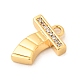 Латунные микро проложить кубического циркония подвески KK-C117-12G-T-2