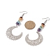 Natural Mixed Gemstone Chips Dangle Earrings EJEW-JE05186-2
