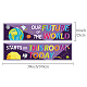 CREATCABIN 2Pcs Classroom Banners Motivational Banner Posters Adhesive Stickers Welcome Back Decorations for Teachers Appreciation for Pre School Elementary Middle School 39 x 10Inch AJEW-WH0340-002-2