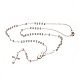 Cruzar virgen maria collar del grano del rosario NJEW-E070-22S-1