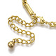 Conjuntos de joyas de collar y pulsera de eslabones redondos planos BJEW-S121-04-7