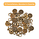 SUPERFINDINGS 48pcs Clip On Charms 12 Constellations Zipper Pulls Tibetan Style Alloy Constellations Pendant Decorations Antique Bronze Alloy Clasp HJEW-FH0001-37-3