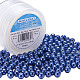 Umweltfreundliche runde Perlen aus gefärbtem Glasperlen HY-BC0001-8mm-RB069-12