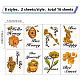 CRASPIRE Bee Happy Funny Stickers Honey Bee Window Decor Decals Bee Yourself Inspirational Quotes Bumblebee Wall Decals for Kitchen Office Fridge Decorations Party Supplies DIY-WH0345-013-2