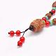 Buddhist Jewelry Natural Tibetan Agate Beaded Necklaces NJEW-F131-25-3