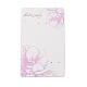 長方形の花のイヤリングのディスプレイ カード  アザミ  14.2x8.9x0.04cm  穴：2mm CDIS-P007-B02-1