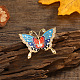 Alfileres de esmalte de mariposa retro PW-WG79601-01-1