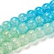 Spray Painted Crackle Glass Beads Strands DGLA-C002-8mm-10-3