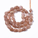 Chapelets de perles de sunstone naturelle naturelles G-R465-39-2