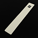 矩形形状厚紙表示カード  ネックレスに使用  ブレスレットとモバイル装飾  ホワイト  219x35x0.5mm CDIS-Q001-44-2