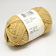 手編みの糸  ウールコットン糸  綿やウール  ライトカーキ  2mm  約50グラム/ロール  130 m /ロール X-YCOR-R012-002-2