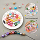 Craftdady 70pcs 7 style ab-color plaqué & bubblegum & couleur unie & perles acryliques transparentes peintes à la bombe MACR-CD0001-03-4