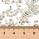Electroplate Glass Seed Beads X-SEED-S042-01B-08-4