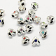 Alloy Rhinestone European Beads MPDL-R036-22-1