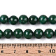 Нити круглых бусин из натурального окрашенного нефрита машан G-T139-8mm-67F-5
