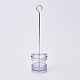 透明なプラスチック製のキャンドル型  金属線で  キャンドル作りツール用  柱の形  透明  コラム：54x51mm AJEW-WH0104-69-1