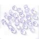 Transparent Spray Painted Glass Beads GLAA-T016-34A-1
