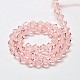 Chapelets de perles en verre bicone d'imitation de cristal autrichien GLAA-F029-6x6mm-15-2