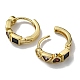 Rack Plating Brass Triangle Hoop Earrings with Cubic Zirconia EJEW-D063-06G-2