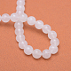 Brins de perles rondes en jade blanc naturel G-R345-10mm-06-3