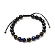 Natural Mixed Stone Braided Bead Bracelets Set for Girl Women BJEW-JB06741-8