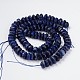 Facettes brins de perles rondelles naturelles en lapis-lazuli G-M198-03-2