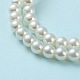 Baking Painted Pearlized Glass Pearl Round Bead Strands X-HY-Q003-6mm-02-4