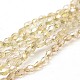 Electroplate Glass Beads Strands EGLA-J029-H07-2
