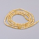 Chapelets de perles en opale jaune naturelle G-F568-114-2mm-2
