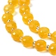 Естественный желтый агат бисер нитей G-B153-B03-4