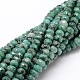 Chapelets de perles en rondelles en jade de Malaisie naturel teint G-E316-2x4mm-23-1