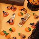 Gorgecraft 40pcs 4 Stile Halloween-Thema opake Cabochons aus Harz RESI-GF0001-09-4