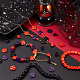 Nbeads 6 Stränge 6 Stile halloween gefärbte synthetische türkisfarbene Perlenstränge G-NB0004-34-4