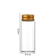 Четкие стеклянные бутылки шарик контейнеры CON-WH0085-76F-02-1