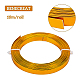 BENECREAT 5m (16.5FT) 10mm Wide Flat Jewelry Craft Wire 18 Gauge Aluminum Wire for Bezel AW-BC0003-04C-G-3