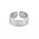 304 anillo plano de acero inoxidable con palabra amor abierto para mujer RJEW-S405-205P-1