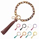 Kettenglied-Armband Schlüsselanhänger HJEW-SW00013-09-1