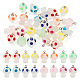 32 pièces 8 couleurs pendentifs en résine transparente lumineuse FIND-TA0002-48-1