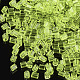 ガラスシードビーズを等級分けする  六角形（ツーカット）  透明色  緑黄  1.5~2.5x1.5~2mm  穴：0.8mm  約2100個/袋  450 G /袋 SEED-S022-02K-2