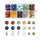 192 pièces 8 styles 10mm perles de pierres précieuses chakra yoga kits de pierres de guérison G-LS0001-02C-1