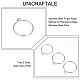 Chgcraft 12 pz 3 impostazioni per anelli in acciaio inossidabile misura 304 per base di strass STAS-CA0002-16-5