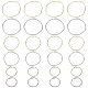 Sunnyclue 36pcs 6 estilos de aleación con bisel trasero abierto colgantes FIND-SC0004-15-1