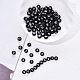 Perles acryliques opaques noires SACR-YW0001-16A-5
