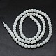 Naturelles perles pierre de lune blanc brins G-I206-44-4mm-2
