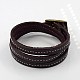 Imitation Leather Cord Bracelets BJEW-MSMC002-04-2
