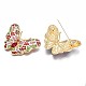 Schmetterling Emaille Pin mit Strass JEWB-N007-093-3